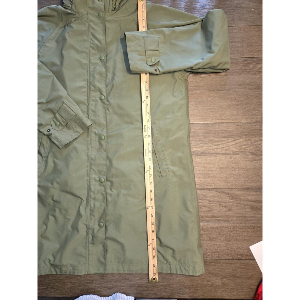 Vintage L.L. Bean Heritage Sage Green Rain Coat Removaeable Wool Lining Large - Picture 5 of 9